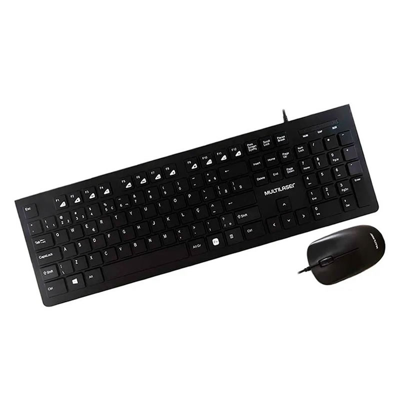 Combo multimídia Teclado e Mouse com fio teclas chocolate 1200DPI USB - TC240 - Imagem 3