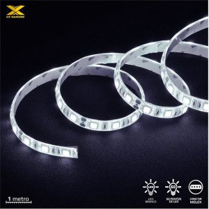 Fita de LED VX Gaming branco com conexão molex 60 pontos de LED 1 metro - LBM1