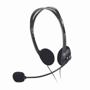 Fone de ouvido Multilaser headset stereo com fio 32 ohms preto P2 - PH002