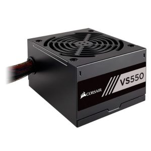 Fonte Corsair 550W 80Plus white ATX/PSU 12V v2.2 PFC Ativo VS550-CP-9020171-WW-0075492-01 s/cabo