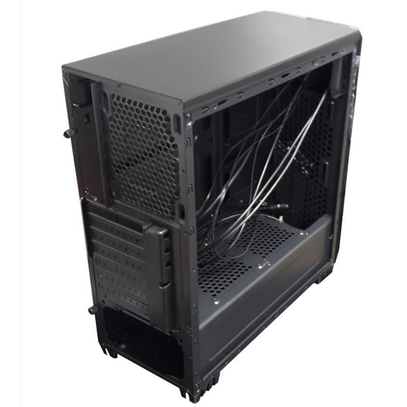 Gabinete gamer Brazilpc suporta até 4 fans lateral acrílico - 7025bb - Imagem 2