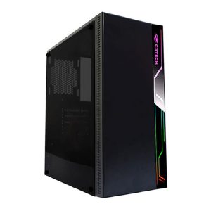 Gabinete gamer C3Tech, mid tower, LED, lateral em acrílico - MT-G400BK