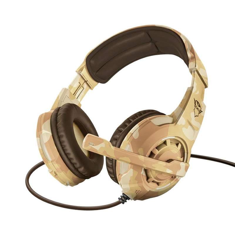 Headset gamer Trust GXT 310D Radius, PS4, Xbox One, Switch, PC, camuflado desert - 22208 - Imagem 4
