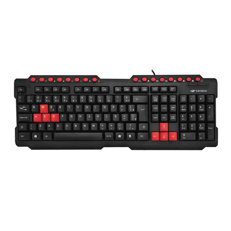 Kit Teclado e Mouse C3Tech GK-20BK ABNT2 1200DPI - Imagem 3