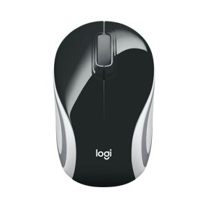 Mini mouse Logitech M187, sem fio de 2,4 GHz preto