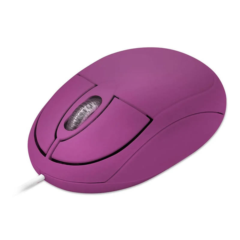 Mouse Classic box óptico full rosa USB - MO304 - Imagem 2