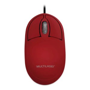 Mouse Classic box óptico full vermelho USB - MO303