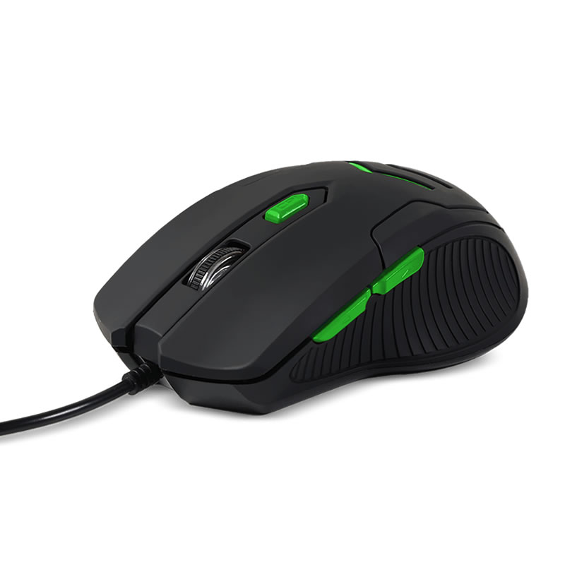 Mouse gamer Multilaser 3200DPI 6 botões preto/verde com Mouse Pad - MO273 - Imagem 3