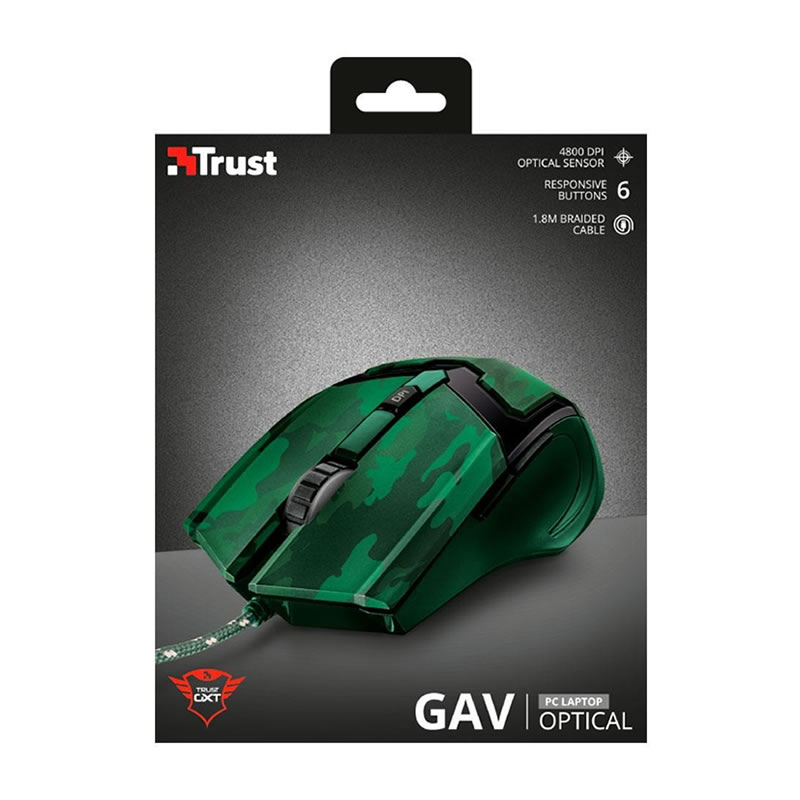 Mouse gamer Trust GXT 101C GAV, 4800 DPI, 6 botões - 22793 - Imagem 5