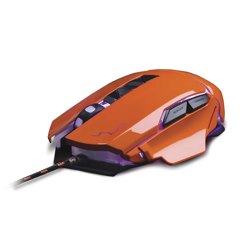Mouse gamer Warrior Ivor 3200DPI 7 botões controle DPI laranja - MO263 - Imagem 2