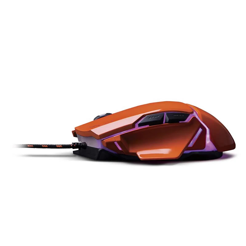 Mouse gamer Warrior Ivor 3200DPI 7 botões controle DPI laranja - MO263 - Imagem 3
