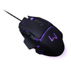 Mouse gamer Warrior Ivor 3200DPI 7 botões controle DPI preto - MO261