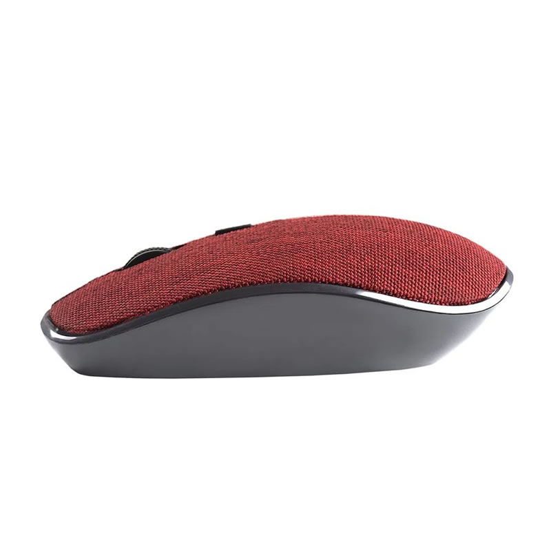 Mouse sem fio 1200DPI Goldentec GTMO1 em tecido vermelho - Imagem 3
