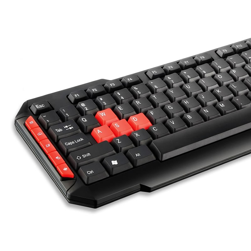 Teclado Gamer com hotkeys multimídia Preto/Vermelho Multilaser - TC160 - Imagem 3