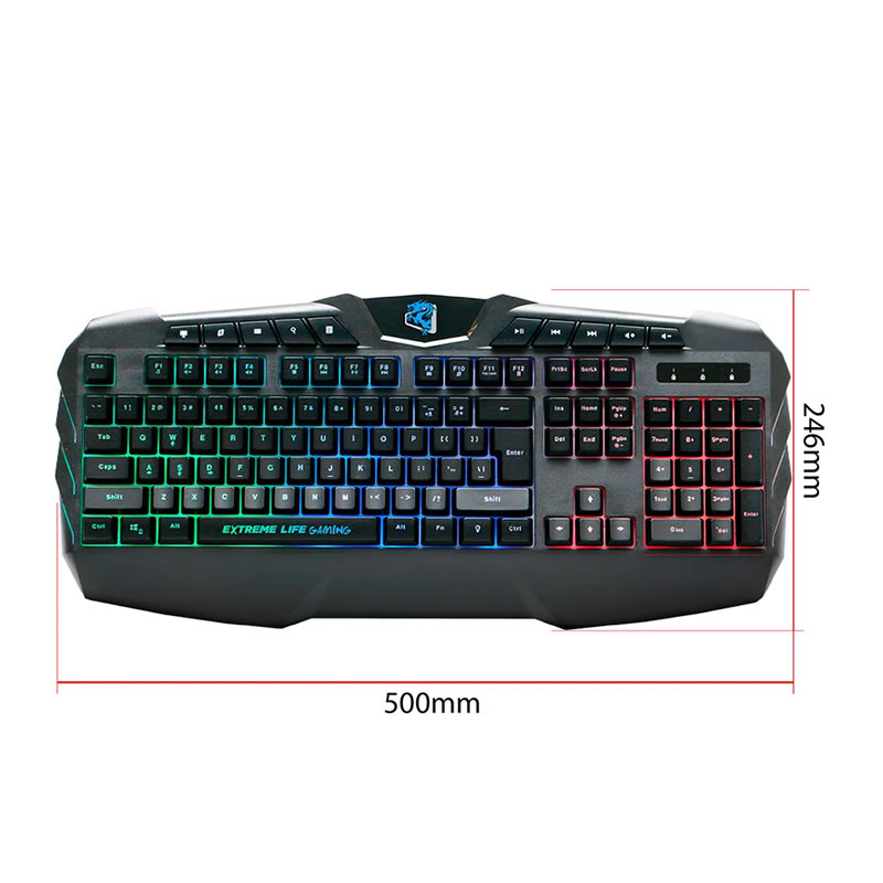Teclado Gamer ELG Hybrid Mechanical Pulse Fire TGHMPF, Iluminação Backlight Customizável - Imagem 2
