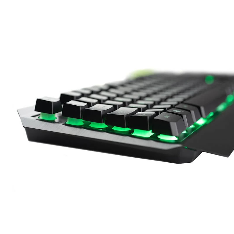 Teclado Gamer Goldentec Legend LED Backlight verde Aluminium Edition - Imagem 4