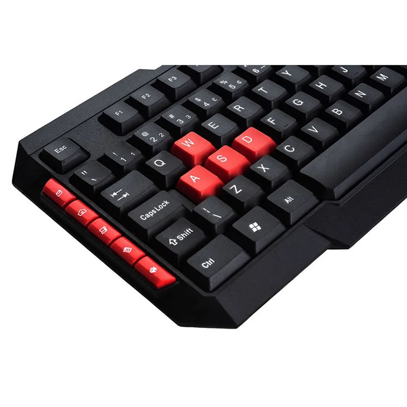 Teclado USB Goldentec GT TGaming Preto/Vermelho - Imagem 3