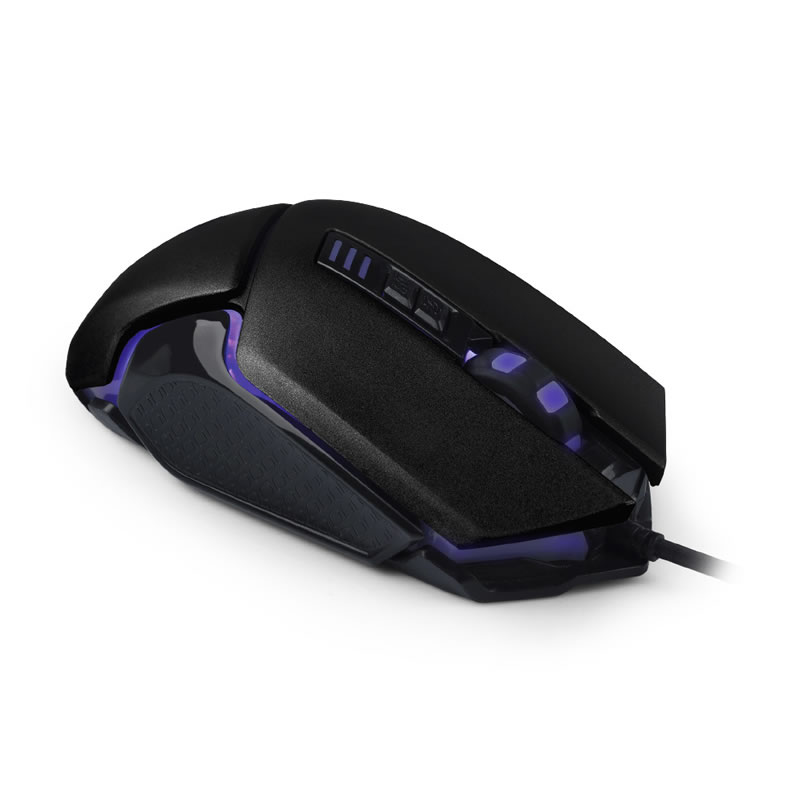 Mouse gamer C3Tech MG-130BK, USB, 4800 DPI, 6 botões, LED multicores - preto - Imagem 2