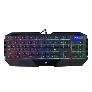 Teclado USB Gamer K110 LED Preto HP