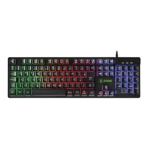 Teclado Xzone Gamer Semimecânico GTS-01, Iluminação em LED, Teclas multimídia e anti-ghosting