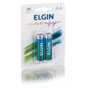 Pilha Elgin Alcalina Lr6 Aa C/2