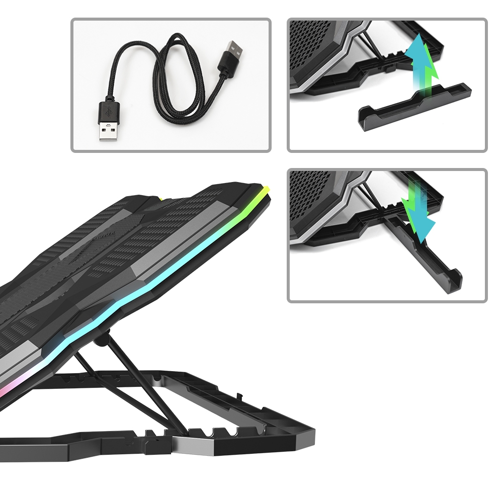 Base Para Notebook 17,3 Gamer NBC-300BK C3Tech - Imagem 3