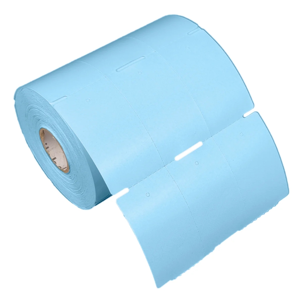 Etiqueta Tag Roupa 35x60mm Azul 3 Col Couche P Ribbon Rolo C1500 E 30m