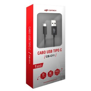 Cabo C3plus Usb Tipo C 1m 2a Cb-c11bk