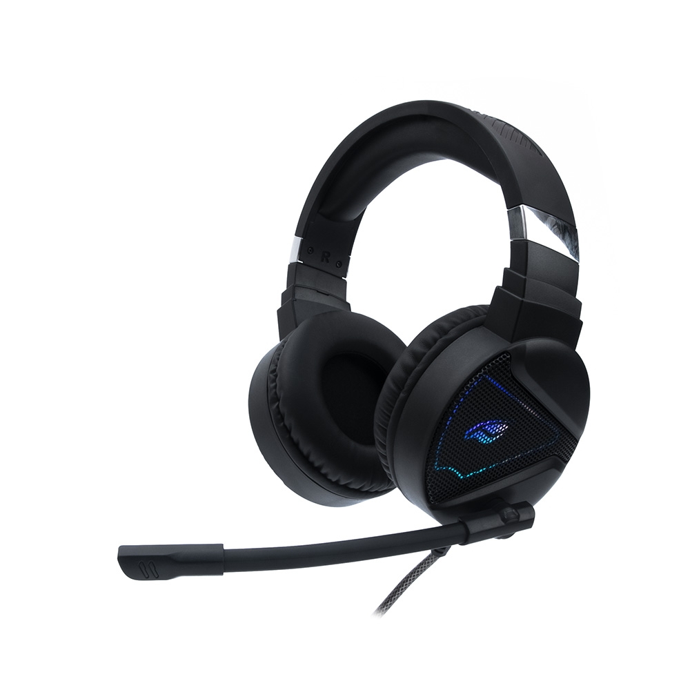Fone De Ouvido C3tech Headset Cmic Usb 7.1 Gamer Black Ph-g730bk
