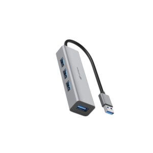 Hub Usb C3tech 3.0 4 Portas Hu-340gy Cinza